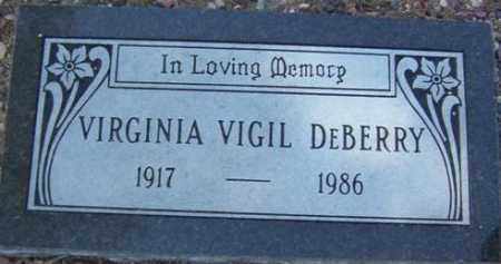VIGIL DEBERRY, VIRGINIA - Maricopa County, Arizona | VIRGINIA VIGIL DEBERRY - Arizona Gravestone Photos