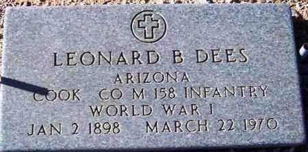 DEES, LEONARD B. - Maricopa County, Arizona | LEONARD B. DEES - Arizona Gravestone Photos