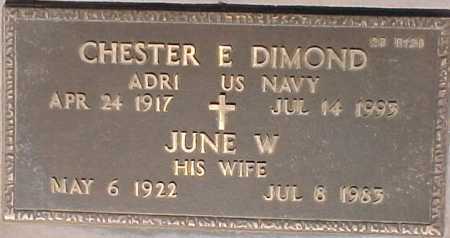 DIMOND, JUNE W. - Maricopa County, Arizona | JUNE W. DIMOND - Arizona Gravestone Photos