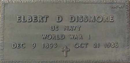 DISSMORE, ELBERT D. - Maricopa County, Arizona | ELBERT D. DISSMORE - Arizona Gravestone Photos