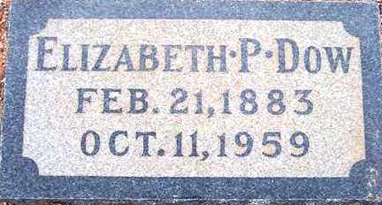 HUBBS DOW, ELIZABETH P. - Maricopa County, Arizona | ELIZABETH P. HUBBS DOW - Arizona Gravestone Photos