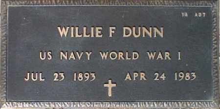 DUNN, WILLIE F. - Maricopa County, Arizona | WILLIE F. DUNN - Arizona Gravestone Photos