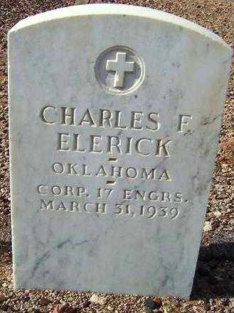 ELERICK, CHARLES FREDERICK - Maricopa County, Arizona | CHARLES FREDERICK ELERICK - Arizona Gravestone Photos
