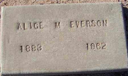 EVERSON, ALICE M. - Maricopa County, Arizona | ALICE M. EVERSON - Arizona Gravestone Photos