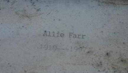 FARR, ALLIE P. - Maricopa County, Arizona | ALLIE P. FARR - Arizona Gravestone Photos