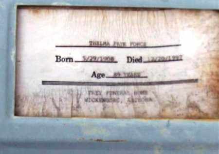 FORCE, THELMA FAYE - Maricopa County, Arizona | THELMA FAYE FORCE - Arizona Gravestone Photos
