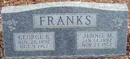 FRANKS, JENNIE M. - Maricopa County, Arizona | JENNIE M. FRANKS - Arizona Gravestone Photos