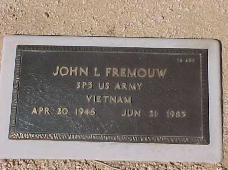 FREMOUW, JOHN L. - Maricopa County, Arizona | JOHN L. FREMOUW - Arizona Gravestone Photos