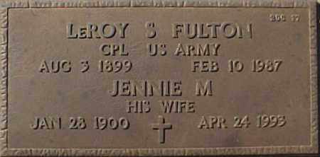 FULTON, LEROY S - Maricopa County, Arizona | LEROY S FULTON - Arizona Gravestone Photos