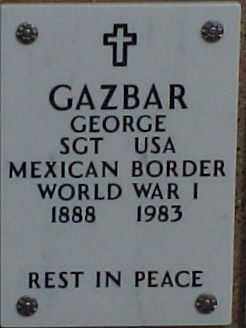 GAZBAR, GEORGE - Maricopa County, Arizona | GEORGE GAZBAR - Arizona Gravestone Photos