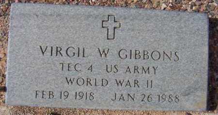 GIBBONS, VIRGIL W. - Maricopa County, Arizona | VIRGIL W. GIBBONS - Arizona Gravestone Photos