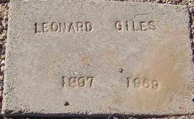 GILES, LEONARD - Maricopa County, Arizona | LEONARD GILES - Arizona Gravestone Photos