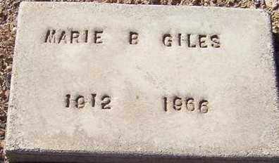 GILES, MARIE B. - Maricopa County, Arizona | MARIE B. GILES - Arizona Gravestone Photos