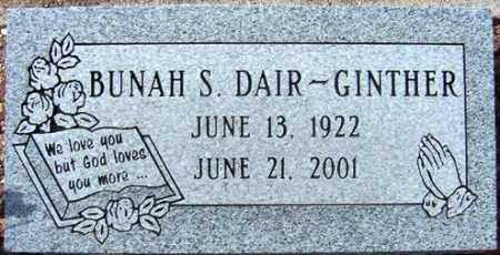 GINTHER, BUNAH S. (BUNNY) - Maricopa County, Arizona | BUNAH S. (BUNNY) GINTHER - Arizona Gravestone Photos