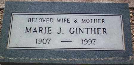 GINTHER, MARIE J. - Maricopa County, Arizona | MARIE J. GINTHER - Arizona Gravestone Photos
