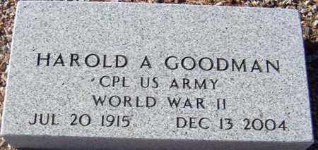 GOODMAN, HAROLD A. - Maricopa County, Arizona | HAROLD A. GOODMAN - Arizona Gravestone Photos