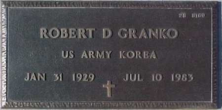 GRANKO, ROBERT D. - Maricopa County, Arizona | ROBERT D. GRANKO - Arizona Gravestone Photos