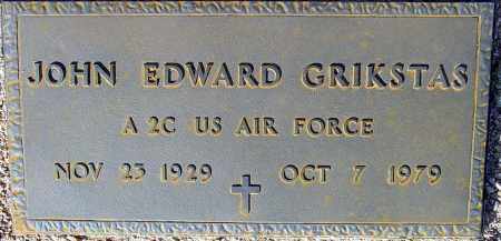 GRIKSTAS, JOHN EDWARD - Maricopa County, Arizona | JOHN EDWARD GRIKSTAS - Arizona Gravestone Photos