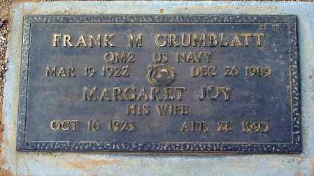 GRUMBLATT, FRANK M - Maricopa County, Arizona | FRANK M GRUMBLATT - Arizona Gravestone Photos
