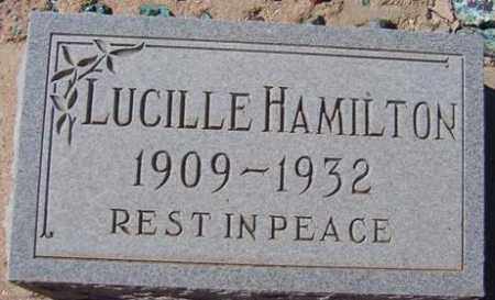 HAMILTON, LUCILLE ORA - Maricopa County, Arizona | LUCILLE ORA HAMILTON - Arizona Gravestone Photos