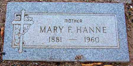 HANNE, MARY F. - Maricopa County, Arizona | MARY F. HANNE - Arizona Gravestone Photos