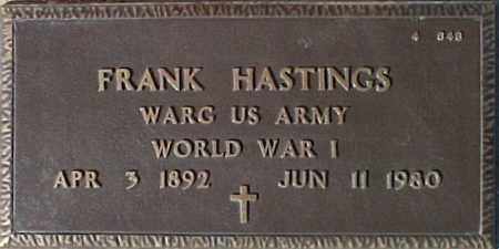 HASTINGS, FRANK - Maricopa County, Arizona | FRANK HASTINGS - Arizona Gravestone Photos