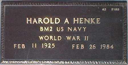 HENKE, HAROLD A. - Maricopa County, Arizona | HAROLD A. HENKE - Arizona Gravestone Photos
