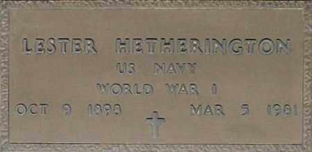 HETHERINGTON, LESTER - Maricopa County, Arizona | LESTER HETHERINGTON - Arizona Gravestone Photos