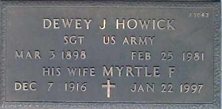 HOWICK, MYRTLE F - Maricopa County, Arizona | MYRTLE F HOWICK - Arizona Gravestone Photos