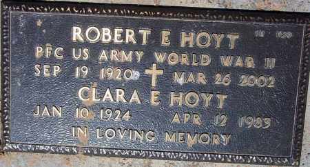 HOYT, CLARA E - Maricopa County, Arizona | CLARA E HOYT - Arizona Gravestone Photos