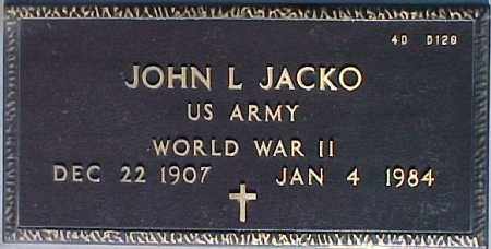 JACKO, JOHN L. - Maricopa County, Arizona | JOHN L. JACKO - Arizona Gravestone Photos