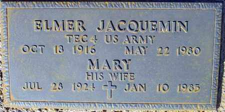 JACQUEMIN, ELMER - Maricopa County, Arizona | ELMER JACQUEMIN - Arizona Gravestone Photos