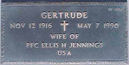 JENNINGS, GERTRUDE - Maricopa County, Arizona | GERTRUDE JENNINGS - Arizona Gravestone Photos