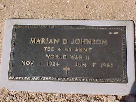 JOHNSON, MARIAN D. - Maricopa County, Arizona | MARIAN D. JOHNSON - Arizona Gravestone Photos
