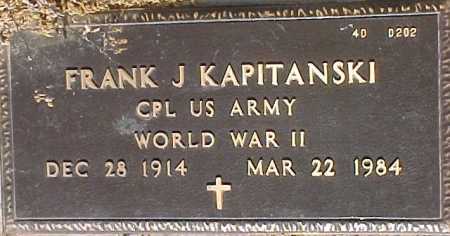 KAPITANSKI, FRANK J. - Maricopa County, Arizona | FRANK J. KAPITANSKI - Arizona Gravestone Photos
