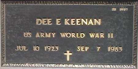 KEENAN, DEE E. - Maricopa County, Arizona | DEE E. KEENAN - Arizona Gravestone Photos