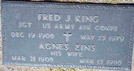 KING, FRED J. - Maricopa County, Arizona | FRED J. KING - Arizona Gravestone Photos