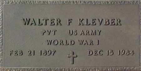 KLEVBER, WALTER F. - Maricopa County, Arizona | WALTER F. KLEVBER - Arizona Gravestone Photos