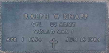 KNAPP, RALPH W - Maricopa County, Arizona | RALPH W KNAPP - Arizona Gravestone Photos