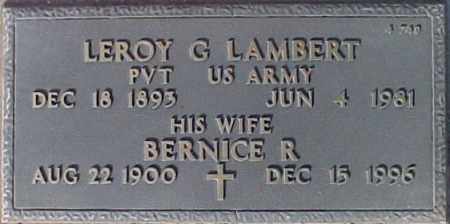 LAMBERT, LEROY G. - Maricopa County, Arizona | LEROY G. LAMBERT - Arizona Gravestone Photos