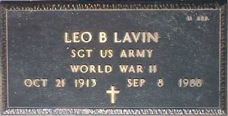 LAVIN, LEO B. - Maricopa County, Arizona | LEO B. LAVIN - Arizona Gravestone Photos