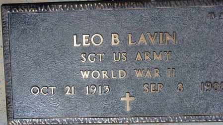 LAVIN, LEO B. - Maricopa County, Arizona | LEO B. LAVIN - Arizona Gravestone Photos