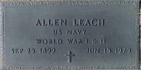 LEACH, ALLEN - Maricopa County, Arizona | ALLEN LEACH - Arizona Gravestone Photos