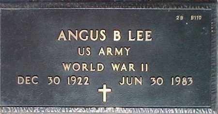 LEE, ANGUS B. - Maricopa County, Arizona | ANGUS B. LEE - Arizona Gravestone Photos