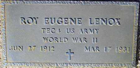 LENOX, ROY EUGENE - Maricopa County, Arizona | ROY EUGENE LENOX - Arizona Gravestone Photos