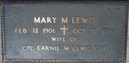 LEWIS, MARY M. - Maricopa County, Arizona | MARY M. LEWIS - Arizona Gravestone Photos
