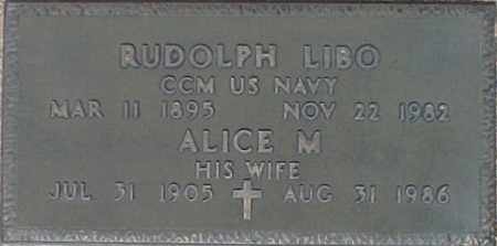 LIBO, ALICE M - Maricopa County, Arizona | ALICE M LIBO - Arizona Gravestone Photos