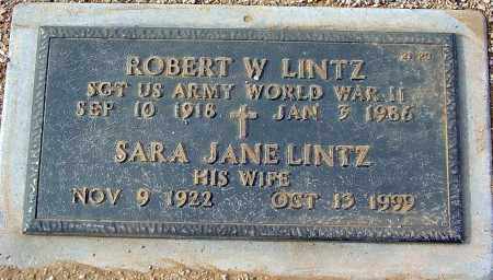 LINTZ, ROBERT W. - Maricopa County, Arizona | ROBERT W. LINTZ - Arizona Gravestone Photos