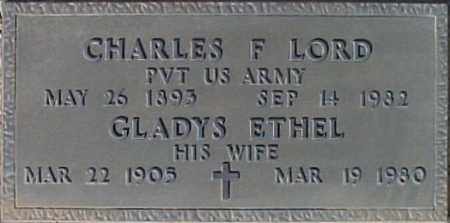 LORD, CHARLES F. - Maricopa County, Arizona | CHARLES F. LORD - Arizona Gravestone Photos
