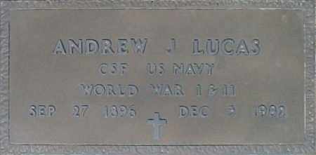 LUCAS, ANDREW J - Maricopa County, Arizona | ANDREW J LUCAS - Arizona Gravestone Photos